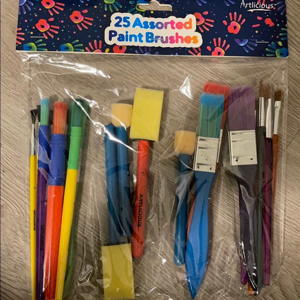 1 pack 25Pc paint brushes